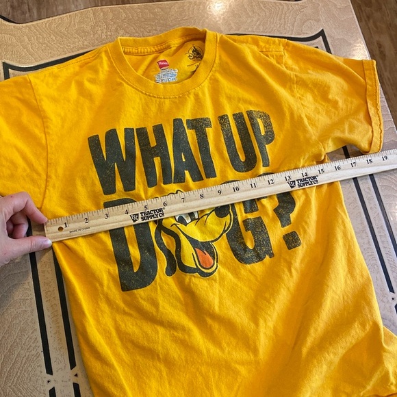 UNISEX DISNEY PARKS Pluto What Up Dog T Shirt mens size small - Picture 5 of 7